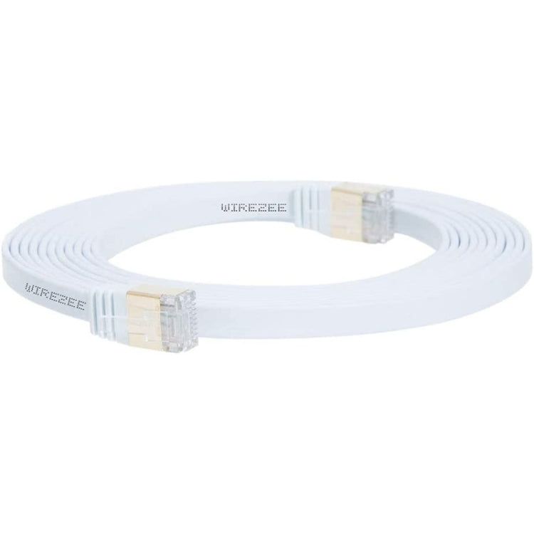Cable LAN de red Ethernet plano ultrafino de alta velocidad CAT7 con cabeza chapada en oro de 10Gbps, 1m, 2m, 3m, 5m, 10m, 15m, 20m, 25m, 30m
