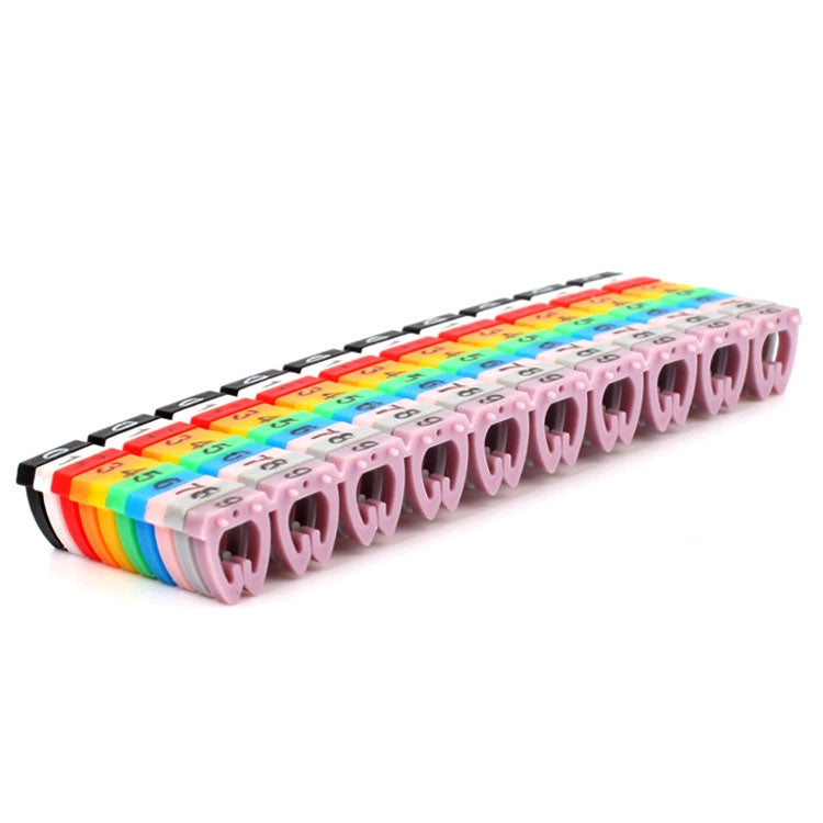 100 Uds etiqueta marca RJ45 RJ11 RJ12 Cable de color