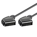 Cable SCART a SCART de 20 pines para DVD/HDTV/AV/TV, longitud del cable: 1,5 m, 1.5m
