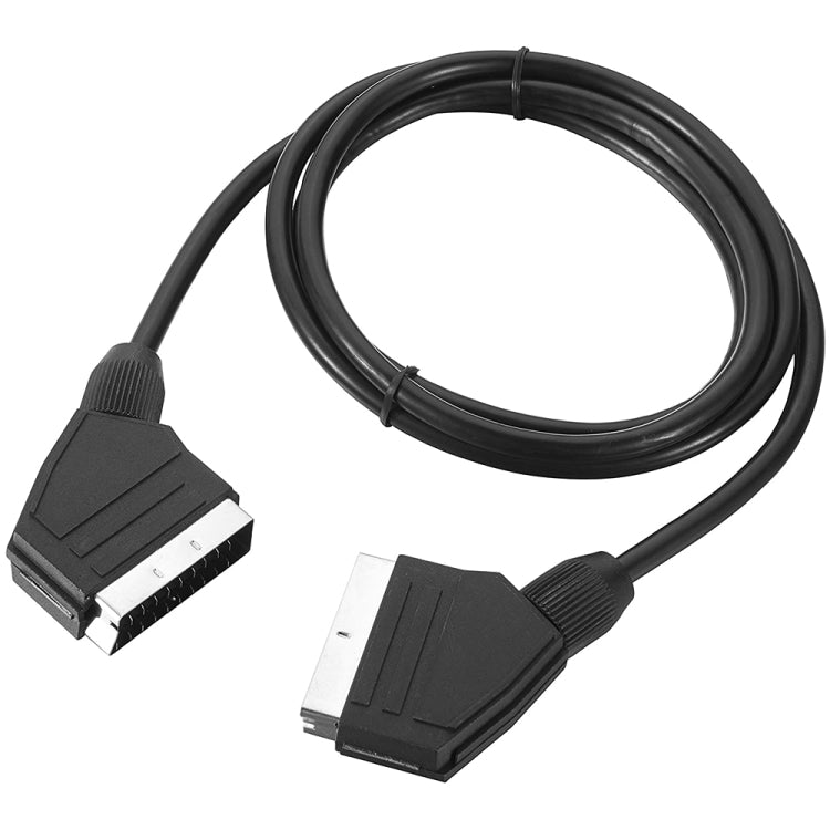 Cable SCART a SCART de 20 pines para DVD/HDTV/AV/TV, longitud del cable: 1,5 m, 1.5m