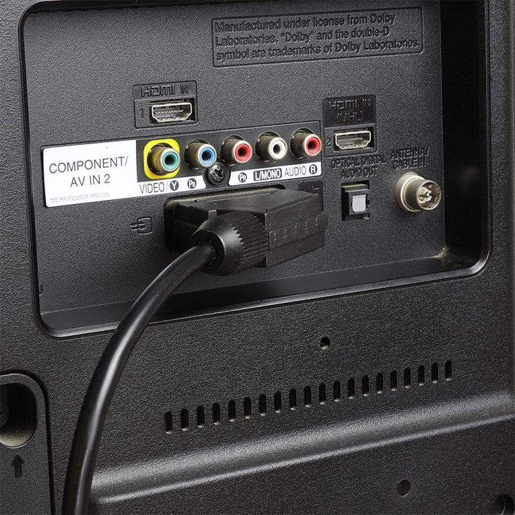 Cable SCART a SCART de 20 pines para DVD/HDTV/AV/TV, longitud del cable: 1,5 m, 1.5m