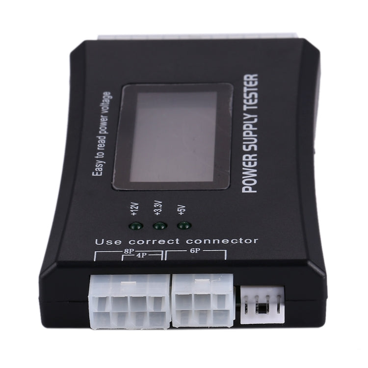 Pantalla LCD Digital PC ordenador 20/24 Pin fuente de alimentación probador comprobador medición de potencia herramienta de diagnóstico, ATX Connector with LCD
