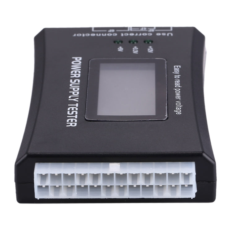 Pantalla LCD Digital PC ordenador 20/24 Pin fuente de alimentación probador comprobador medición de potencia herramienta de diagnóstico, ATX Connector with LCD