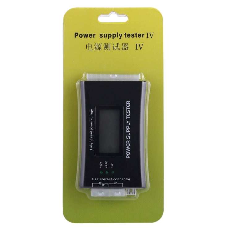Pantalla LCD Digital PC ordenador 20/24 Pin fuente de alimentación probador comprobador medición de potencia herramienta de diagnóstico, ATX Connector with LCD