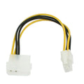 Placa base Molex IDE de 2 pines a 4 pines ATX P4 12V ATX Cable adaptador de conector de alimentación de CPU, 2 Pin Male to 4 Pin Female