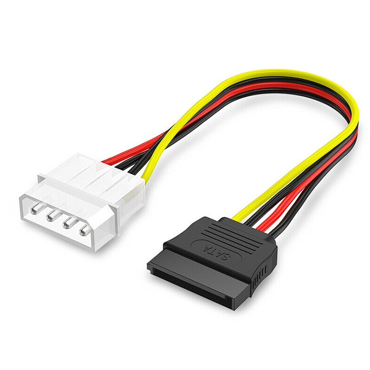 Adaptador de cable de alimentación IDE a Serial ATA SATA de 4 pines (15 cm), material: Al+Mg, 4 PIN IDE to SATA