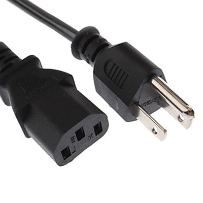 Cables de alimentación de CA universales de 3 clavijas de EE. UU. para enchufe de monitor de impresora de computadora de escritorio, longitud del cable: 1,2 m, US Plug 2 Prong, Length: 1.2m