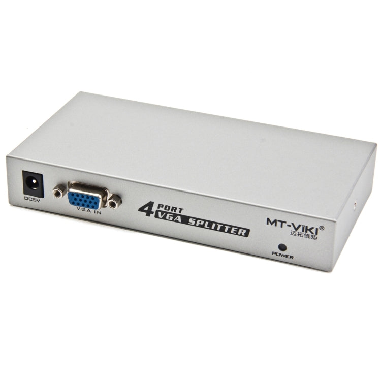 Divisor VGA de 4 puertos a 150 MHz (1 entrada VGA, 4 salidas VGA), 4 Ports Splitter Silver