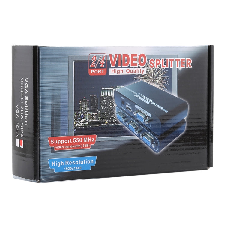 VGA-102A Divisor VGA de 1 a 2 puertos 1920 x 1440, 2 Ports