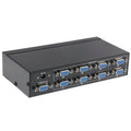 FJ-2508A Divisor de vídeo VGA de 8 puertos Soporte de alta resolución 1920 x 1440 Ancho de banda de vídeo de 250 MHz, 8 Ports Splitter Black