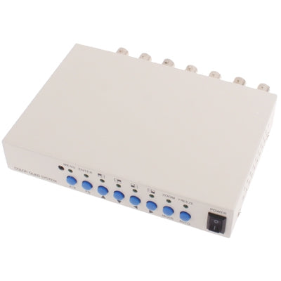 Divisor de procesador de 4 canales de vídeo de seguridad cuádruple en color CCTV (blanco), 4 Channel Processor