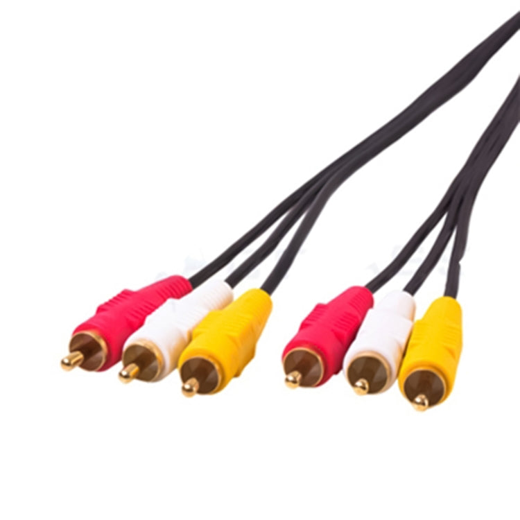 Cable AV RCA estéreo de audio y vídeo de calidad normal, longitud: 3 m, 3 RCA to 3 RCA, Length: 3m