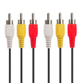 Cable AV RCA estéreo de audio y vídeo de buena calidad, longitud: 5 m