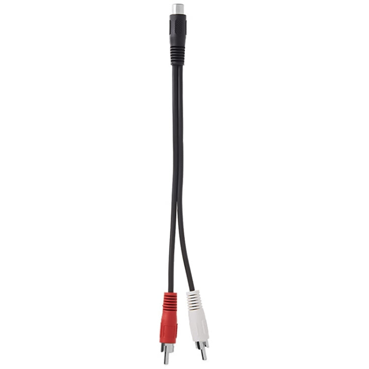 Cable jack estéreo hembra de 3,5 mm a 2 conectores RCA macho, longitud: 38 cm, 3.5mm to 2 RCA Male