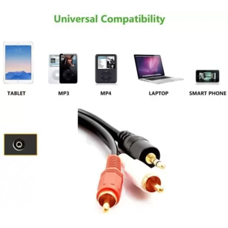 Cable de audio macho estéreo de 3,5 mm con conector de calidad normal, longitud: 1,5 m, Length: 1.5m