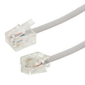 Cable telefónico de 2 núcleos RJ11 a RJ11, longitud: 1 m, Length: 1m