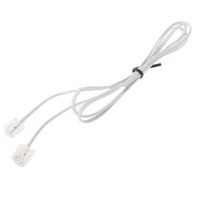 Cable telefónico de 2 núcleos RJ11 a RJ11, longitud: 1 m, Length: 1m