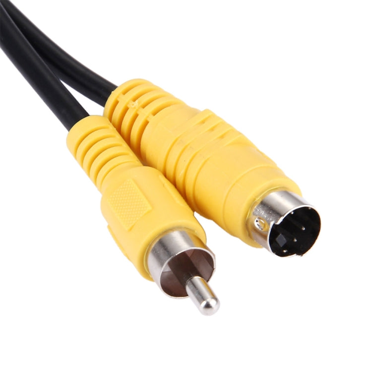 Cable adaptador convertidor S-VIDEO TV a RCA AV de 1,5 m y 4 pines, S-Video to AV RCA Male