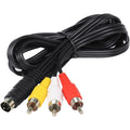 Adaptador convertidor de cable macho S-Video de 4 pines a 3 RCA AV TV, longitud: 1,5 M, S-Video to AV 3RCA Male