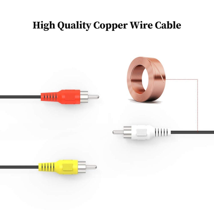 Adaptador convertidor de cable macho S-Video de 4 pines a 3 RCA AV TV, longitud: 1,5 M, S-Video to AV 3RCA Male