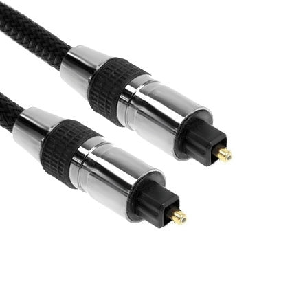 Cable de audio óptico trenzado, diámetro exterior: 5,0 mm, longitud: 2 m, OD: 5.0mm