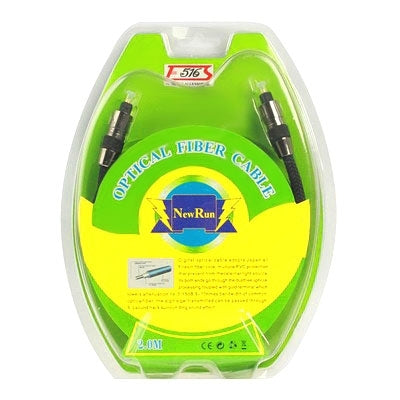 Cable de audio óptico trenzado, diámetro exterior: 5,0 mm, longitud: 2 m, OD: 5.0mm
