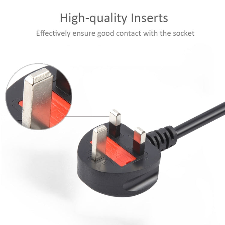 Cable de alimentación británico grande de 1,8 m, 1.8m