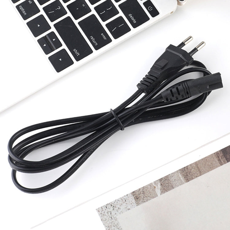 Cable de alimentación para portátil UE estilo 2 clavijas, longitud del cable: 1,5 m, 1.5m