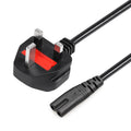 Cable de alimentación para portátil británico grande estilo 2 clavijas de 1,5 m, Big UK Plug, Length:1.5m