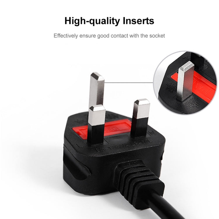 Cable de alimentación para portátil británico grande estilo 2 clavijas de 1,2 m, Big UK Plug, Length:1.2m
