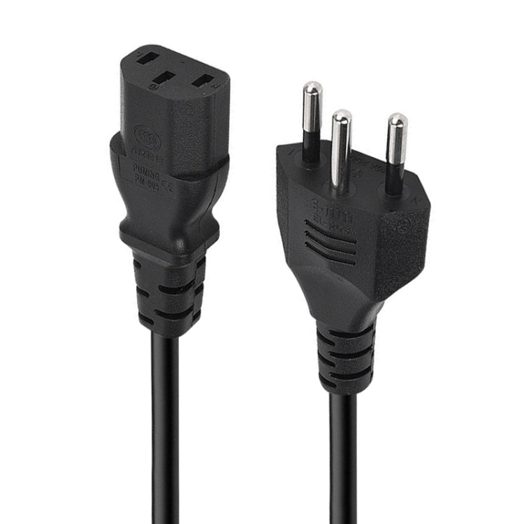 Cable de alimentación de CA de Brasil estilo 3 clavijas, longitud: 1,2 m (OD5.5), Brazil Plug, 1.2m