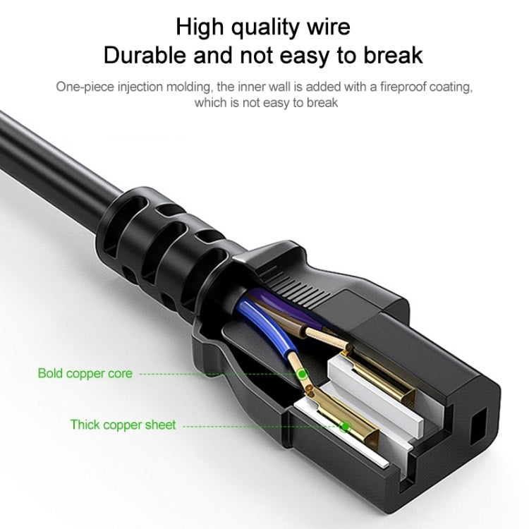 Cable de alimentación de CA para portátil de la UE, estilo UE, de alta calidad, 3 clavijas, longitud: 1,8 m, 1.8m x 1.5