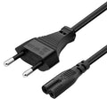 Cable de alimentación de CA para portátil de la UE, estilo UE, de alta calidad, 2 clavijas, longitud: 1,5 m, 2 Prong Style EU Plug, Length: 1.5m