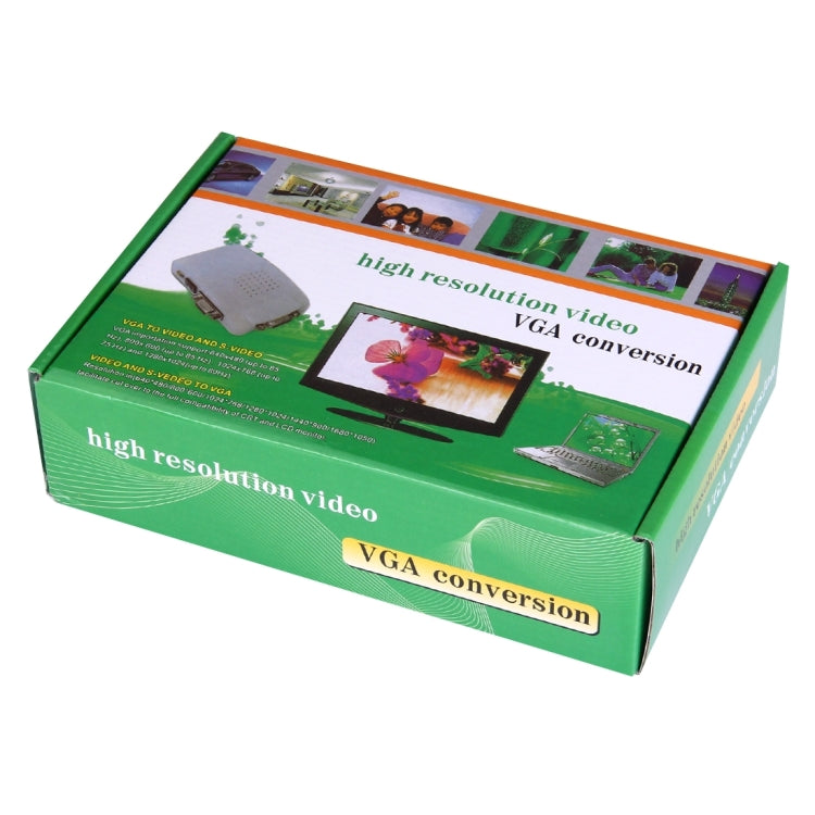 Convertidor de vídeo BNC/S-Video a VGA