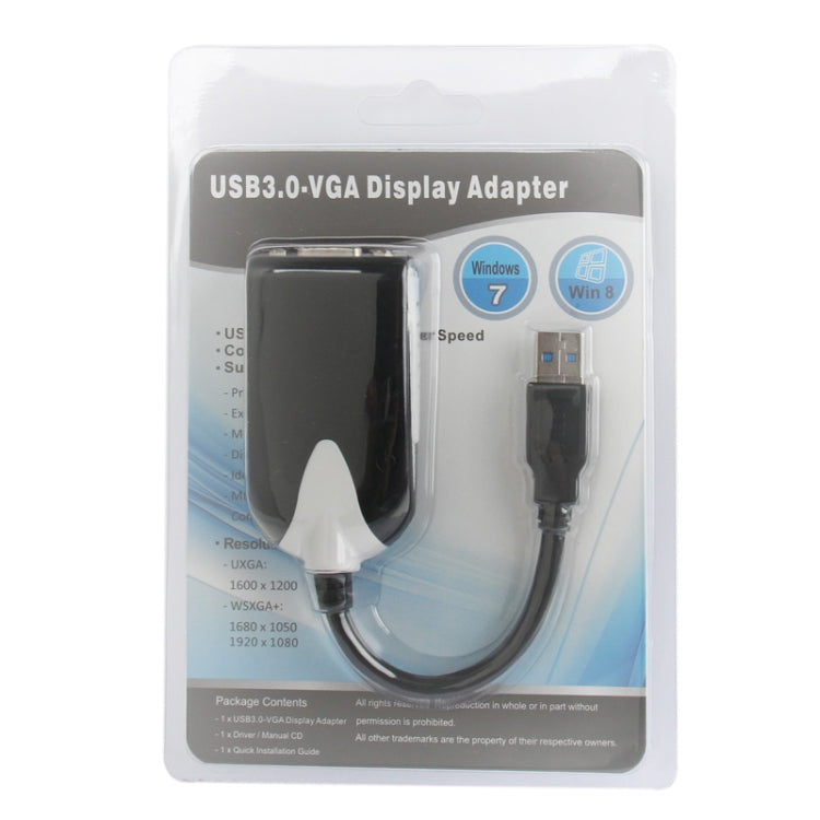 Adaptador de pantalla USB 3.0 a VGA, resolución: 1920 x 1080, USB 3.0 (Resolution: 1920 x 1080)