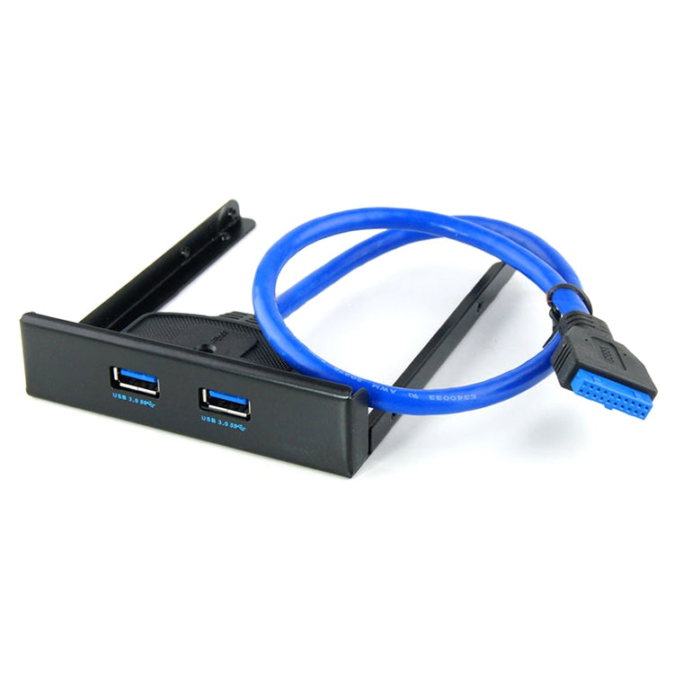 USB 3.0 Panel frontal Bahía de disquete Cable de soporte HUB de 20 pines y 2 puertos, 2 Ports USB 3.0 (Black)