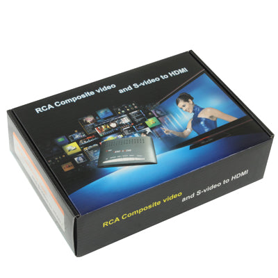 Convertidor de vídeo compuesto RCA y S-Video a HDMI, compatible con Full HD 1080P