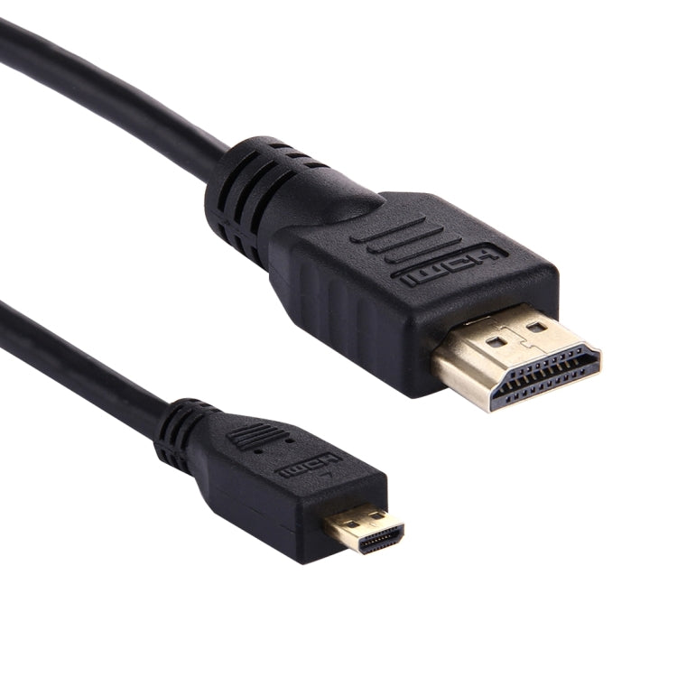 Cable micro HDMI de 1,5 m a HDMI de 19 pines, versión 1.4, compatible con 3D, HDMI Male, Support 3D, Length: 1.5m