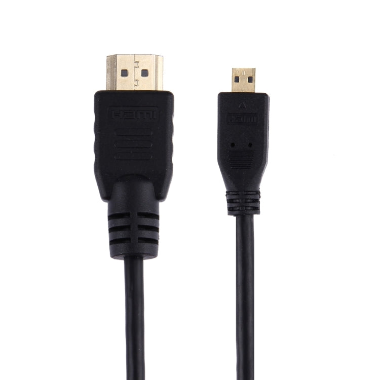 Cable micro HDMI de 1,5 m a HDMI de 19 pines, versión 1.4, compatible con 3D, HDMI Male, Support 3D, Length: 1.5m