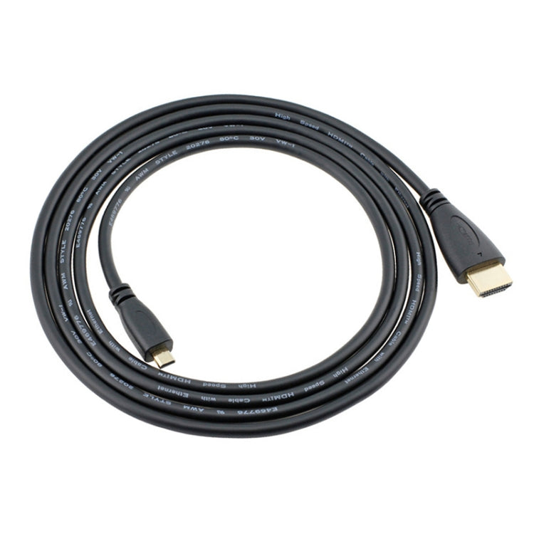 Cable Micro HDMI de 1,5 m a HDMI de 19 pines, versión 1.4, HDMI Male, Length: 1.5m