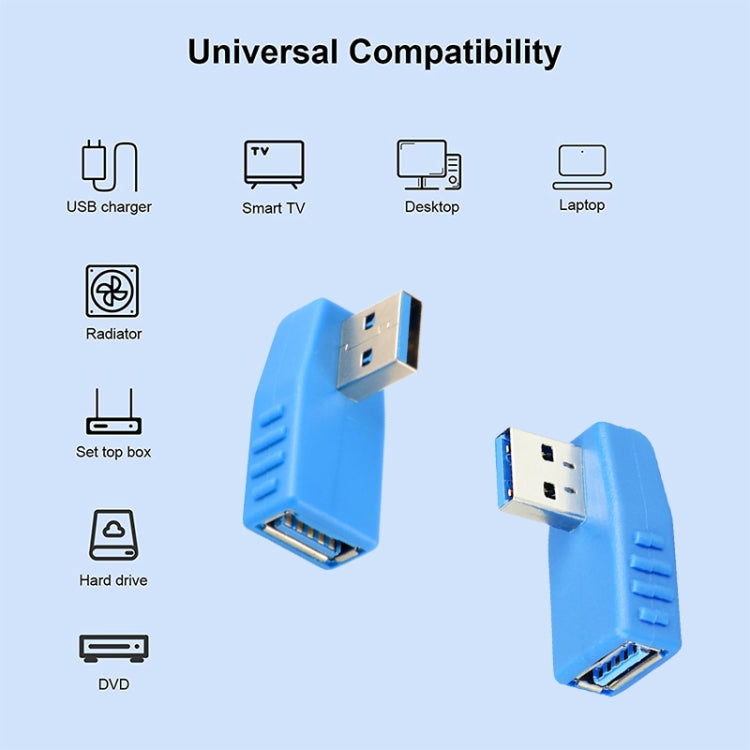Adaptador de cable USB 3.0 AM a USB 3.0 AF, Left Angle AM to AF(Blue), Left Angle AM to AF(Blcak)