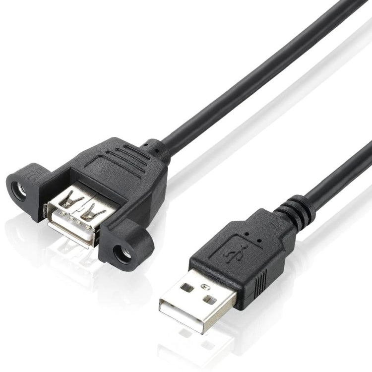 Cable de panel de montaje USB 2.0 AM a AF, longitud: 90 cm, AM to AF, Length: 90cm