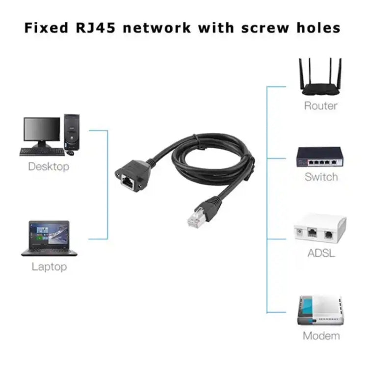 Cable de extensión de red Cat RJ45 hembra a macho, longitud: 1,5 m, 1.5m RJ45 Male