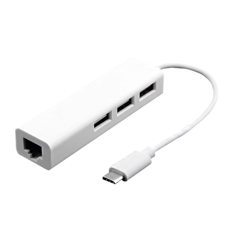 Para MacBook de 12 pulgadas/Chromebook Pixel 2015, 3 Port USB+RJ45