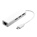 Para MacBook de 12 pulgadas/Chromebook Pixel 2015, 3 Port USB+RJ45