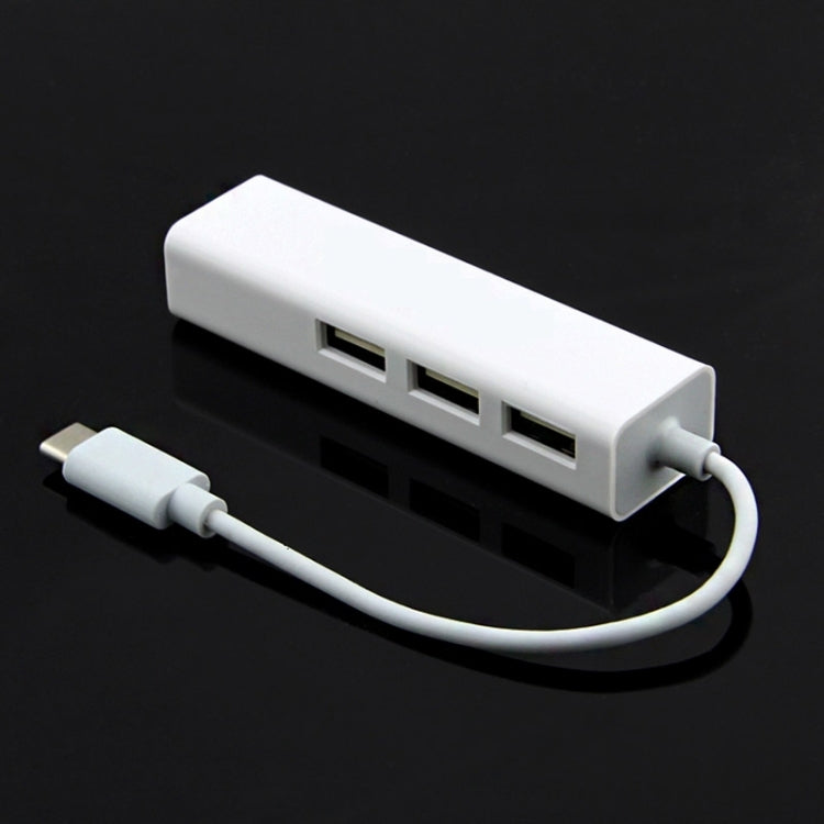 Para MacBook de 12 pulgadas/Chromebook Pixel 2015, 3 Port USB+RJ45