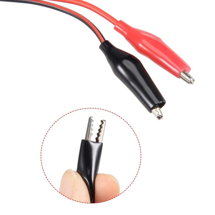 Cable de prueba con pinza de cocodrilo de enchufe hembra de 5,5 x 2,1 mm