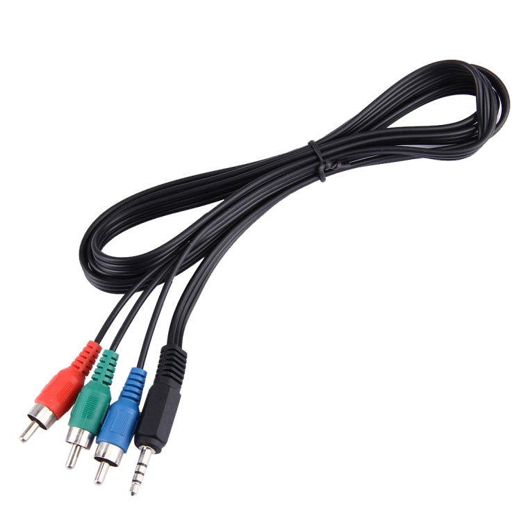 Cable de vídeo por componentes RGB de 3,5 mm con conector de 1,5 m, 3.5mm to 3 RCA, Length: 1.5m