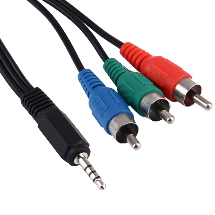 Cable de vídeo por componentes RGB de 3,5 mm con conector de 1,5 m, 3.5mm to 3 RCA, Length: 1.5m