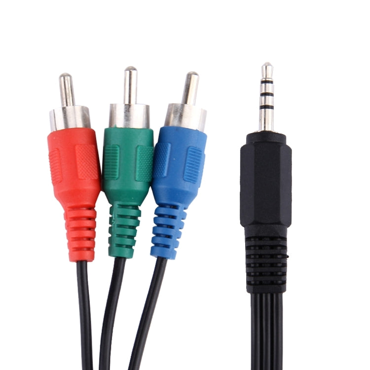 Cable de vídeo por componentes RGB de 3,5 mm con conector de 1,5 m, 3.5mm to 3 RCA, Length: 1.5m